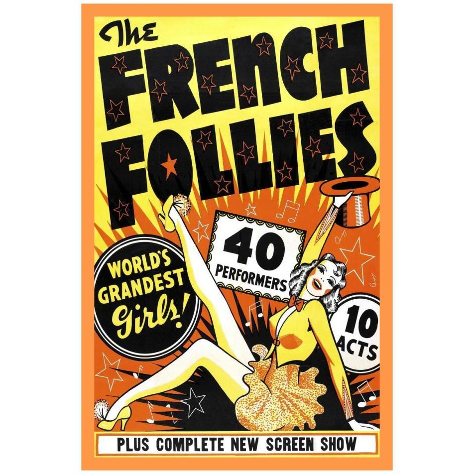 Vintage Vices French Follies-Paper Art-22&quotx32"