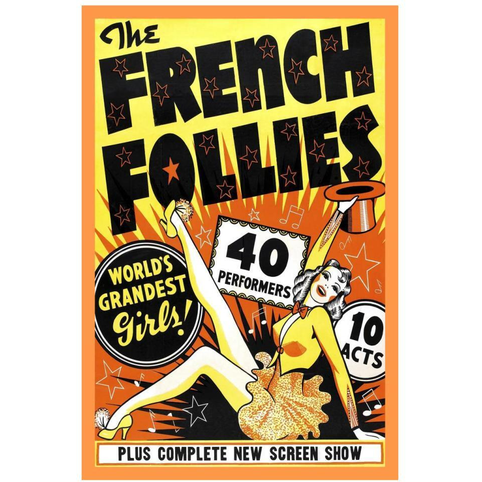Vintage Vices French Follies-Paper Art-26&quotx38"