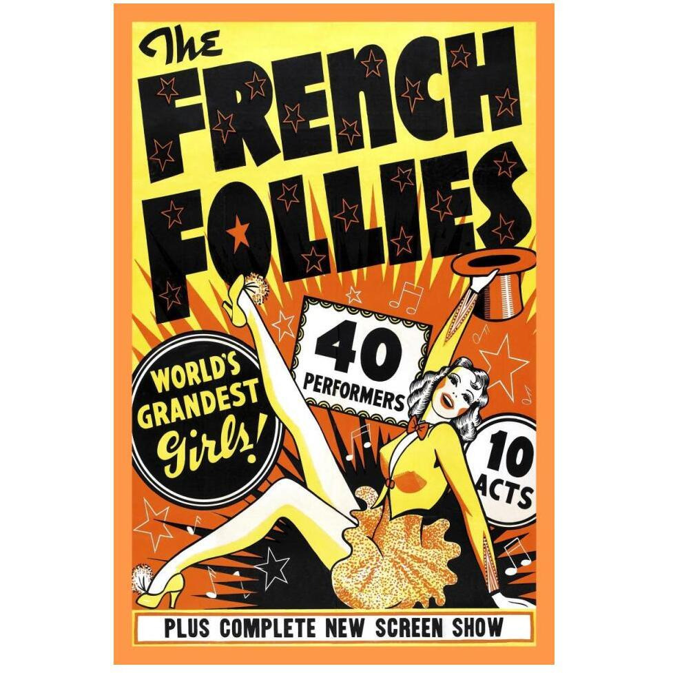 Vintage Vices French Follies-Paper Art-34&quotx50"