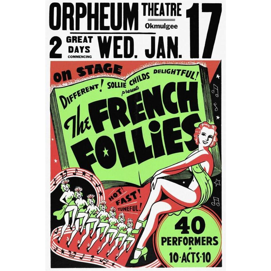 Vintage Vices French Follies-Paper Art-22&quotx32"