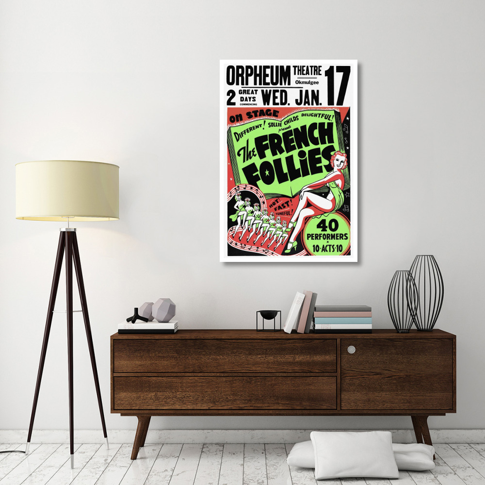 Vintage Vices French Follies-Paper Art-34&quotx50"