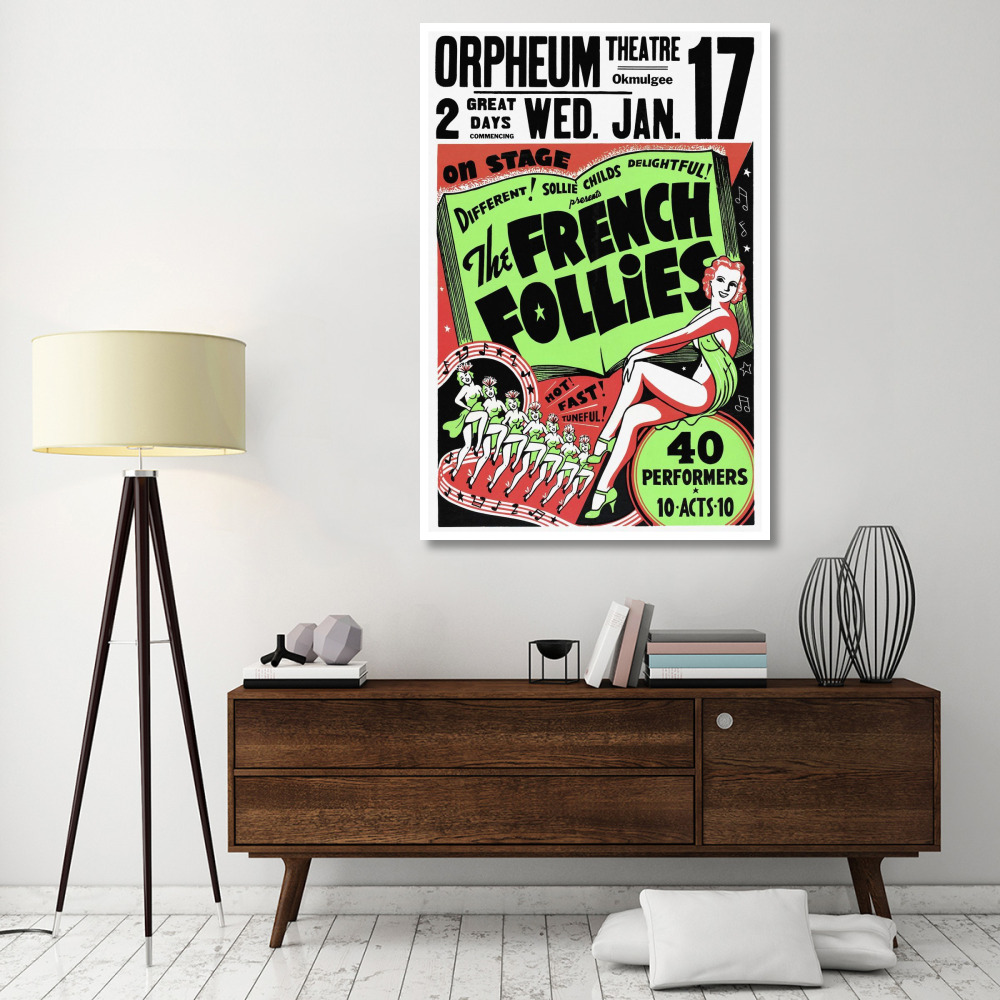Vintage Vices French Follies-Paper Art-42&quotx62"