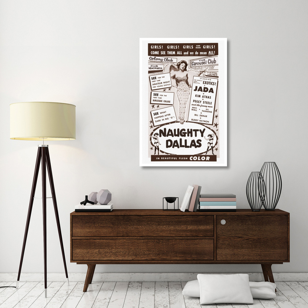 Vintage Vices Naughty Dallas-Paper Art-34&quotx50"