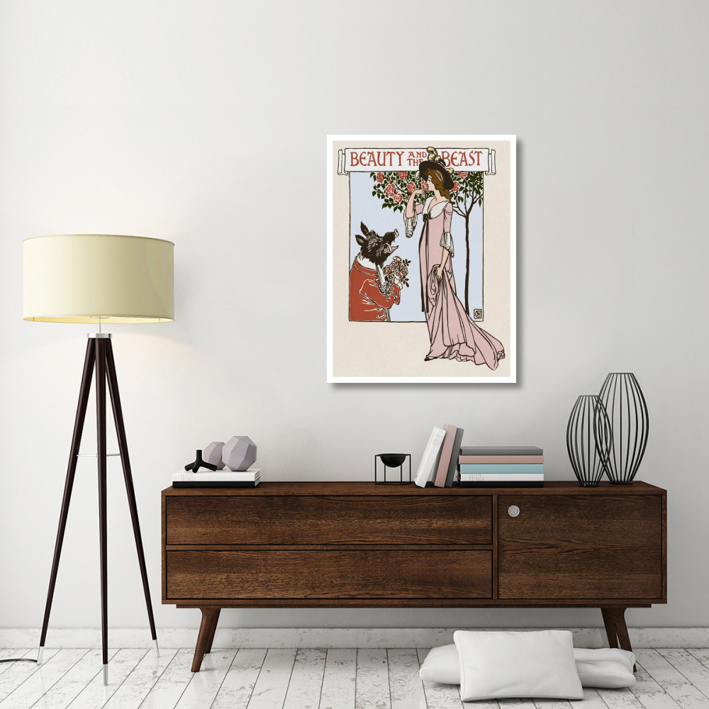 Beauty and the Beast Title Page-Paper Art-32&quotx42"