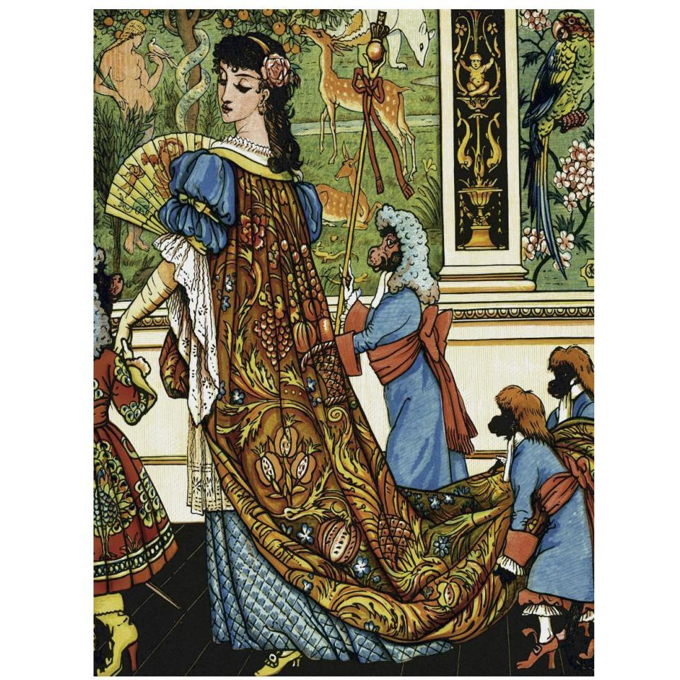 Beauty and the Beast - Beauty-Paper Art-14&quotx18"