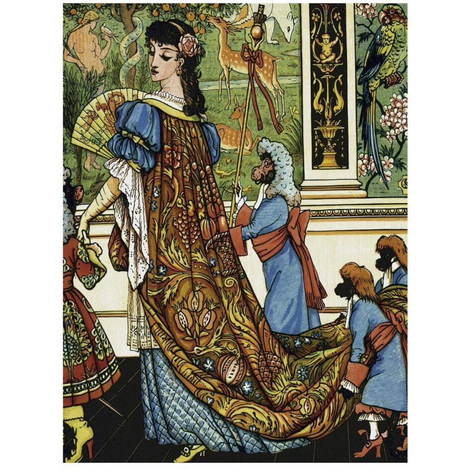 Beauty and the Beast - Beauty-Paper Art-20&quotx26"