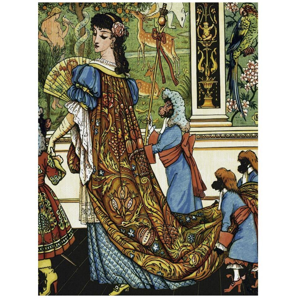 Beauty and the Beast - Beauty-Paper Art-32&quotx42"