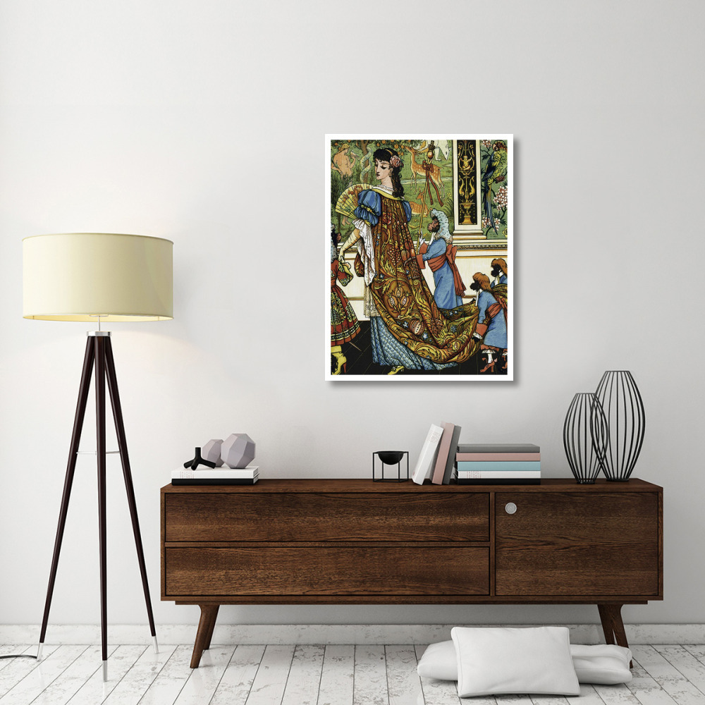 Beauty and the Beast - Beauty-Paper Art-32&quotx42"