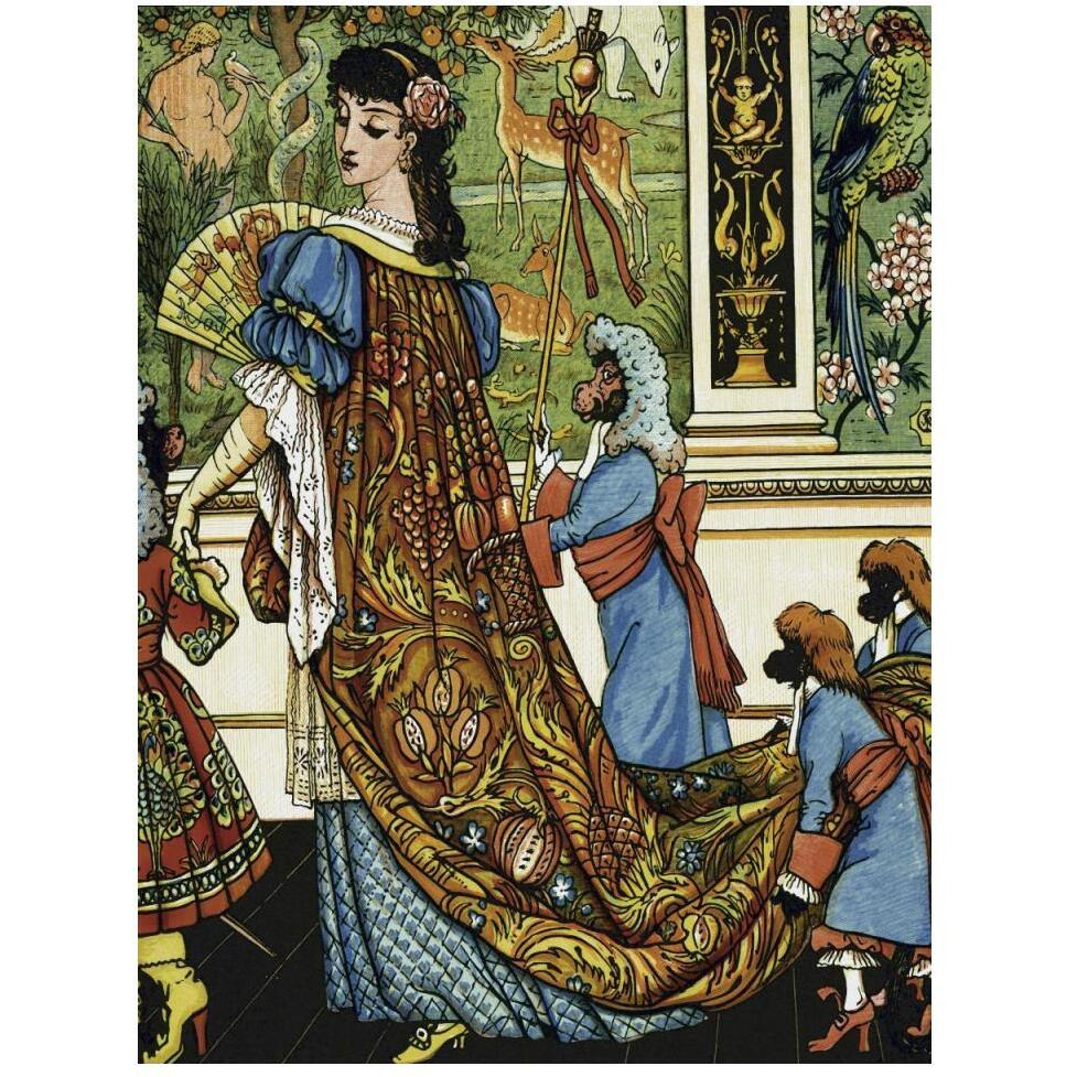 Beauty and the Beast - Beauty-Paper Art-38&quotx50"