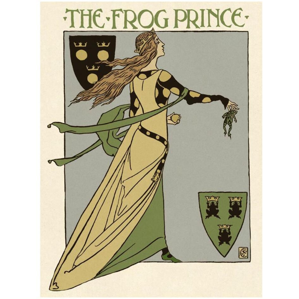 Frog Prince Title Page-Paper Art-14&quotx18"