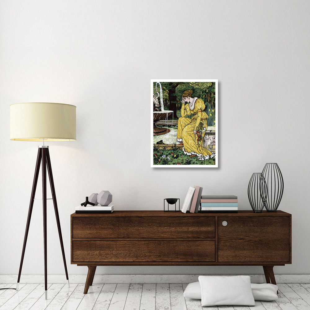 Frog Prince - In Yellow-Paper Art-26&quotx34"