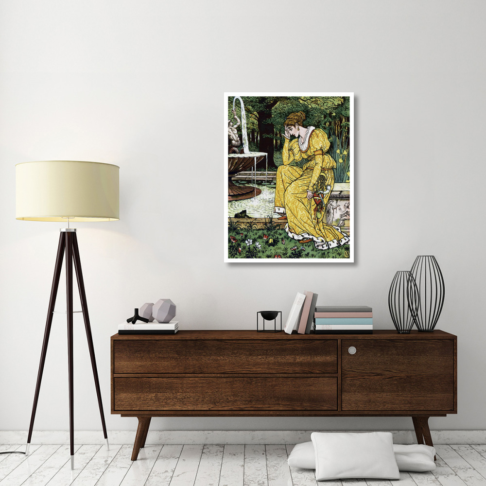 Frog Prince - In Yellow-Paper Art-32&quotx42"