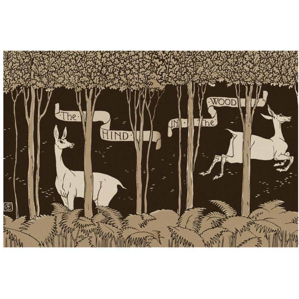 Hind in the Wood Title Page-Paper Art-38&quotx26"