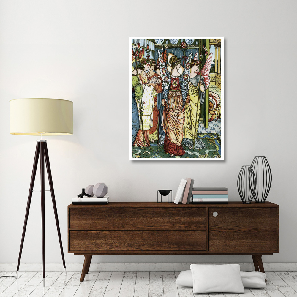 Hind in the Wood - The Baby-Paper Art-38&quotx50"
