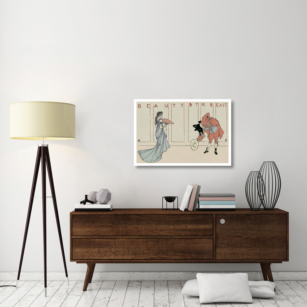 Beauty and the Beast - The Bow-Paper Art-38&quotx26"