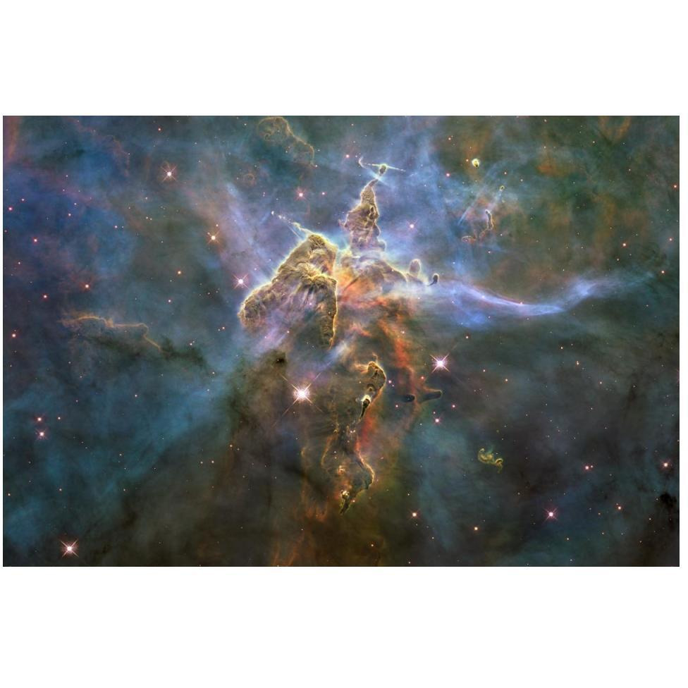Mystic Mountain in the Carina Nebula-Paper Art-50&quotx34"