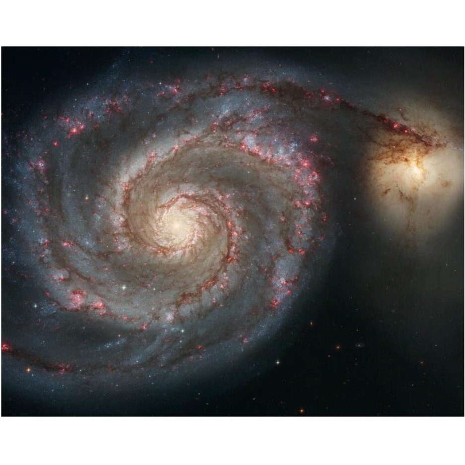 M51 - The Whirlpool Galaxy-Paper Art-30&quotx24"