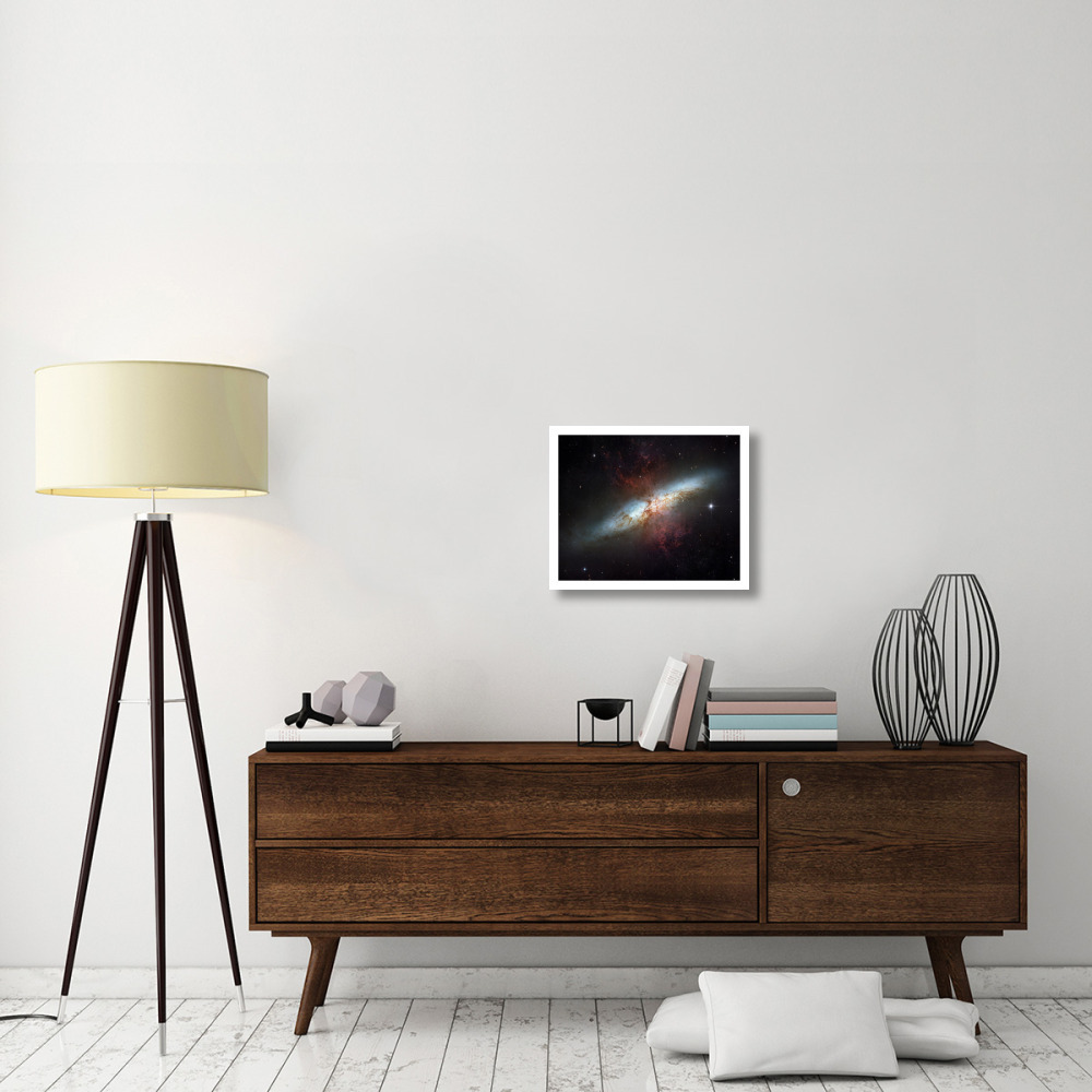 M82 - Starburst Galaxy-Paper Art-22&quotx18"
