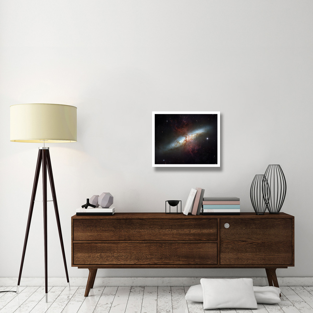 M82 - Starburst Galaxy-Paper Art-26&quotx22"