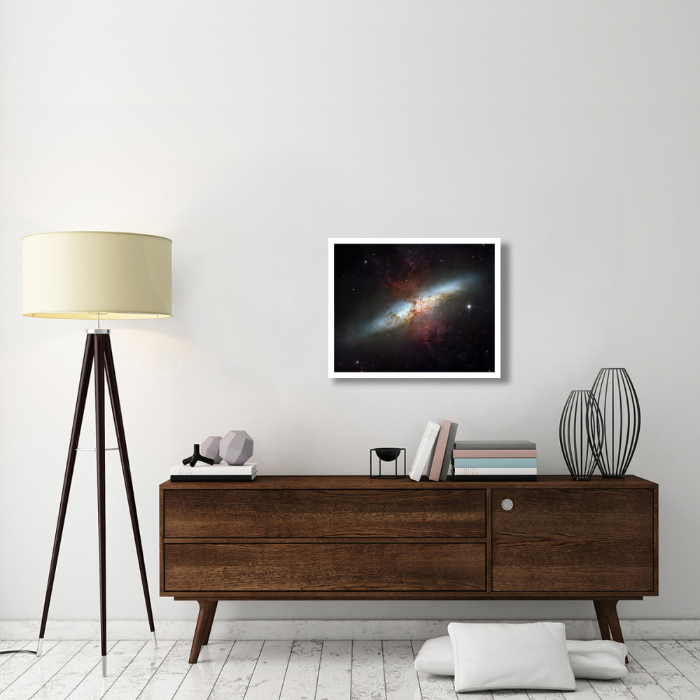 M82 - Starburst Galaxy-Paper Art-30&quotx24"