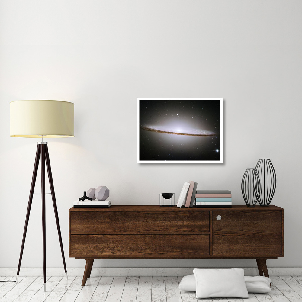M104 - The Sombrero Galaxy -  Visible Light-Paper Art-34&quotx26"