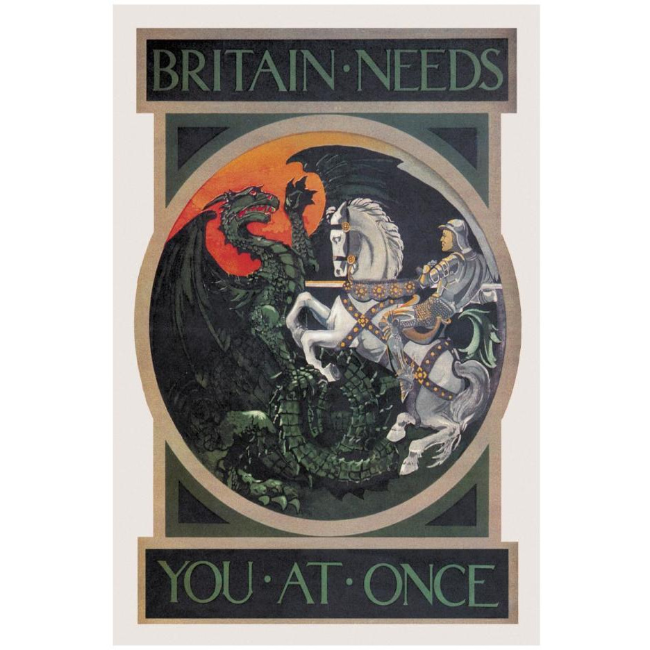 WWI Britain Needs You at Once-Paper Art-18&quotx26"