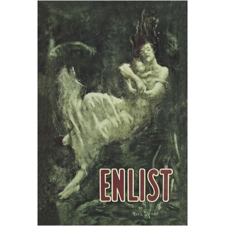 WWI Enlist (Sinking Lusitania Victim)-Paper Art-14&quotx20"