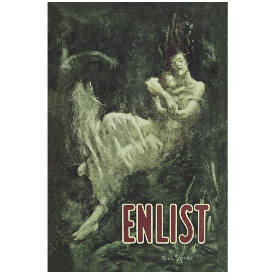 WWI Enlist (Sinking Lusitania Victim)-Paper Art-18&quotx26"