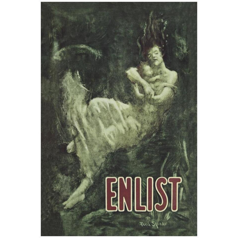 WWI Enlist (Sinking Lusitania Victim)-Paper Art-22&quotx32"