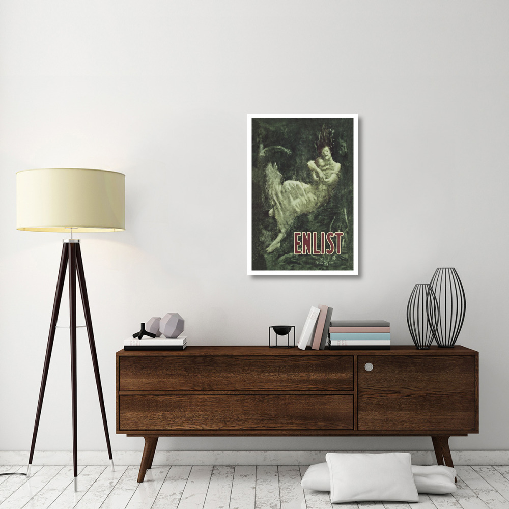 WWI Enlist (Sinking Lusitania Victim)-Paper Art-26&quotx38"