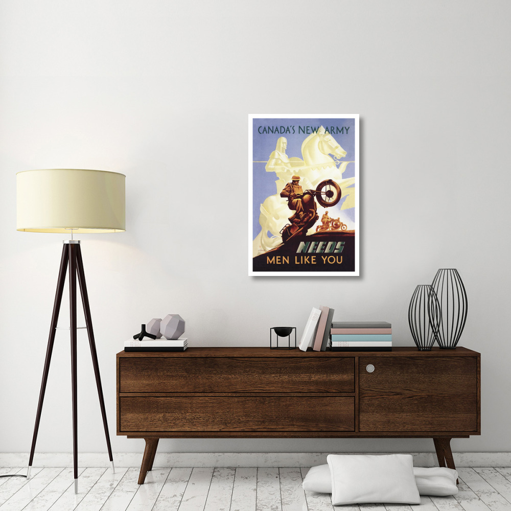 WWI Canada's New Army Men Like You-Paper Art-26&quotx38"