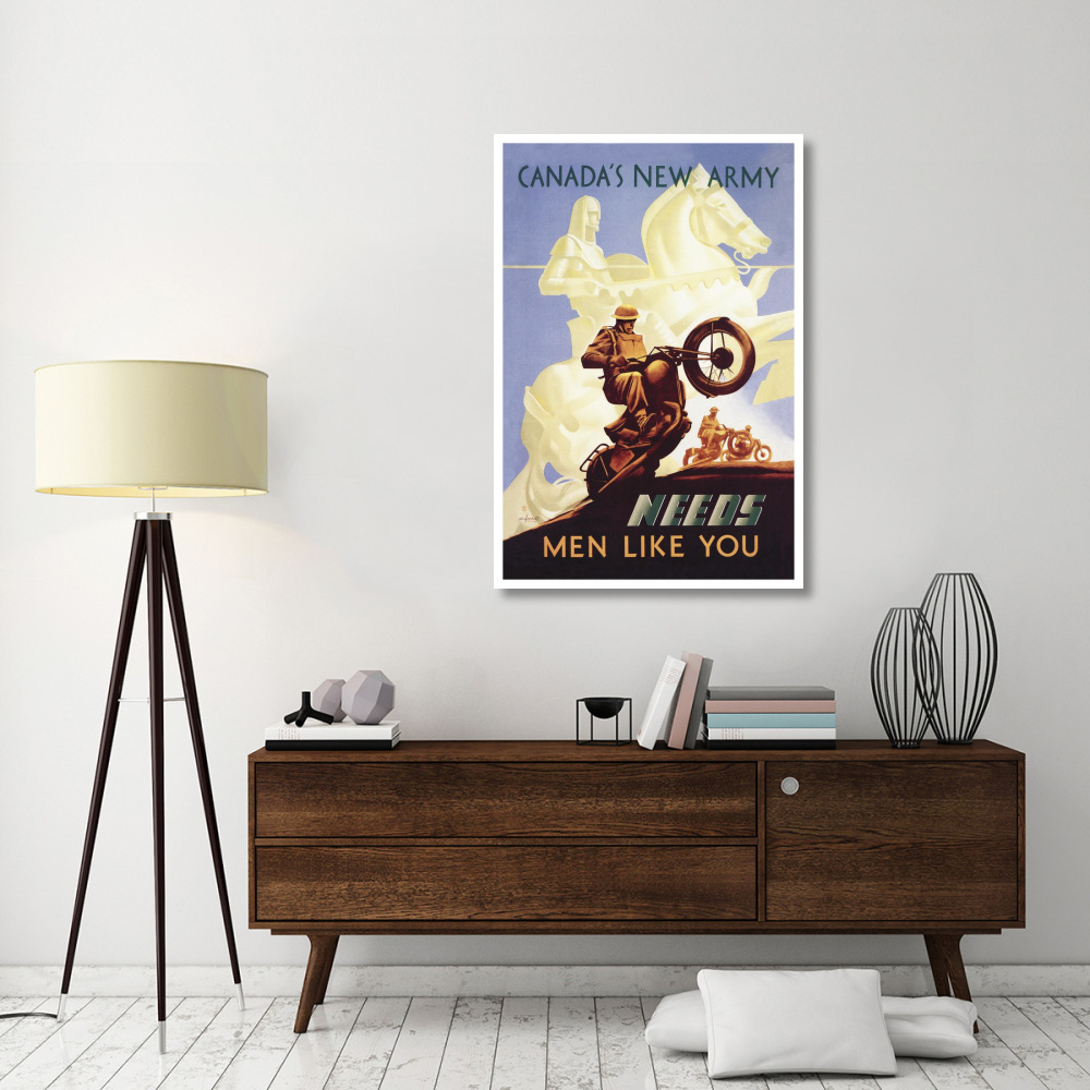 WWI Canada's New Army Men Like You-Paper Art-34&quotx50"