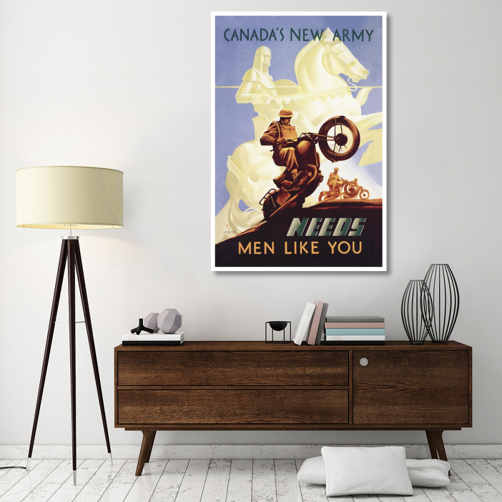 WWI Canada's New Army Men Like You-Paper Art-42&quotx62"