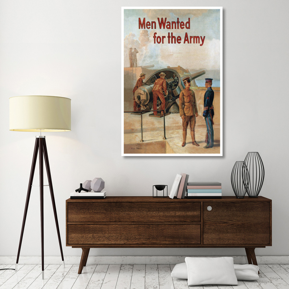 WWI Men Wanted for the Army-Paper Art-42&quotx62"