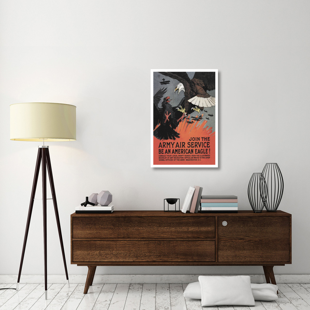 WWI Join the Army Air Service Be an American Eagle-Paper Art-26&quotx38"