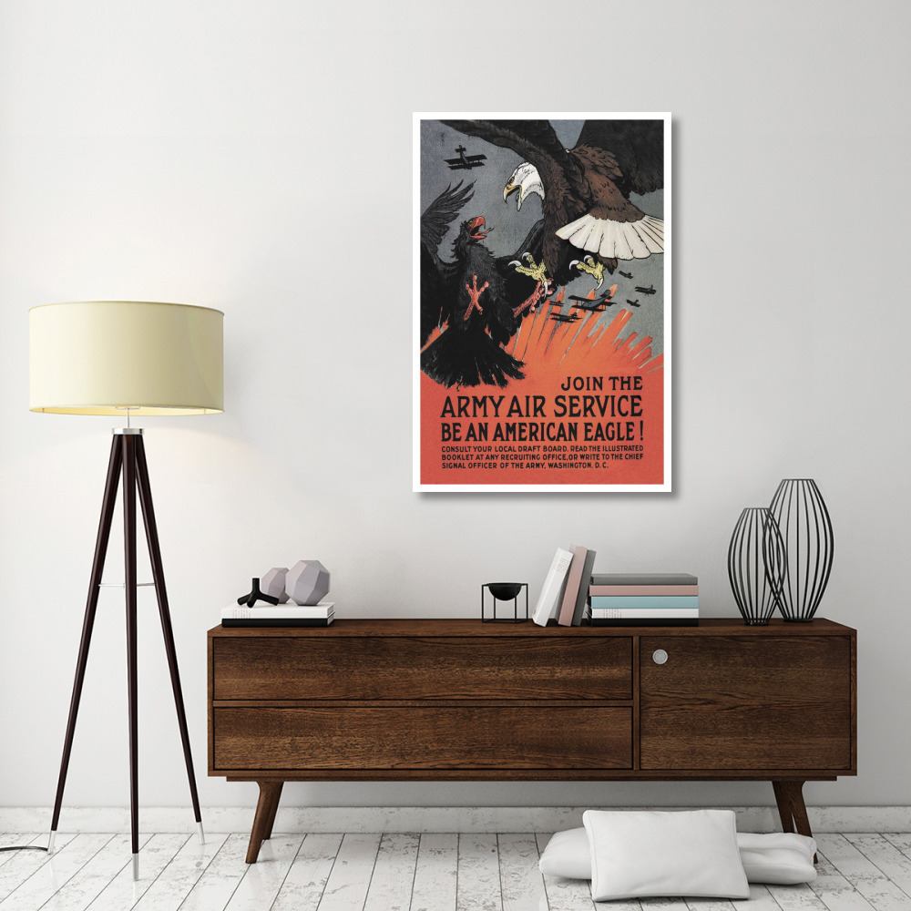WWI Join the Army Air Service Be an American Eagle-Paper Art-34&quotx50"