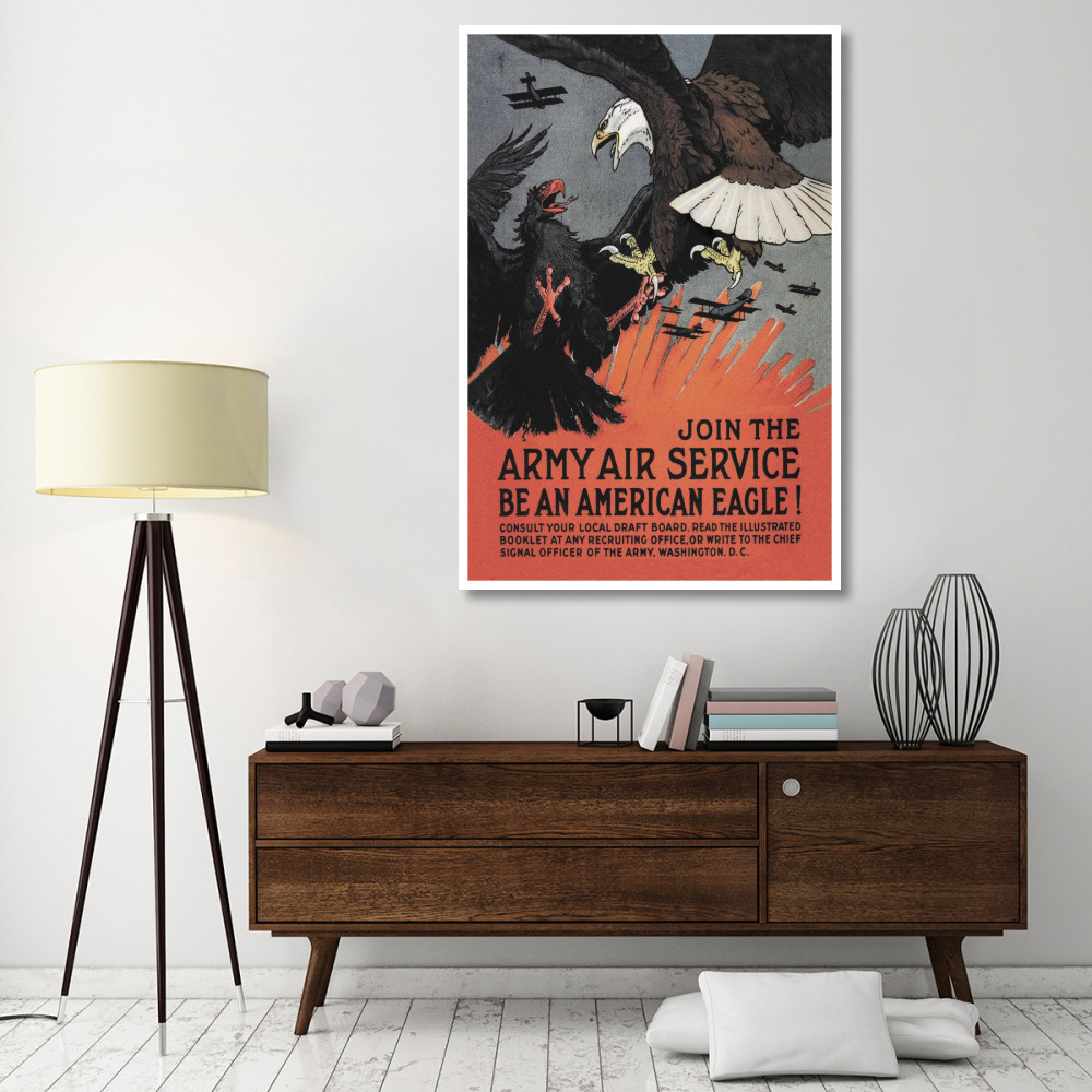 WWI Join the Army Air Service Be an American Eagle-Paper Art-42&quotx62"