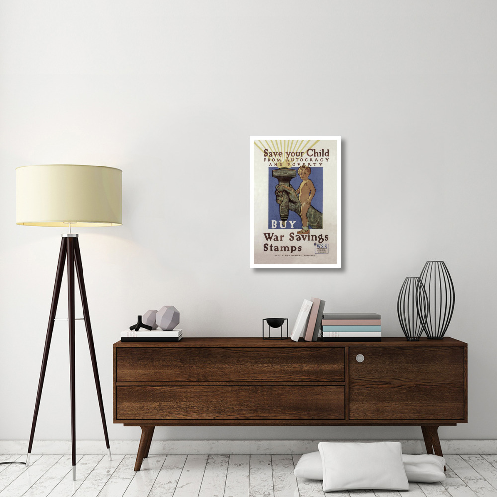 WWI Save Your Child-Paper Art-22&quotx32"