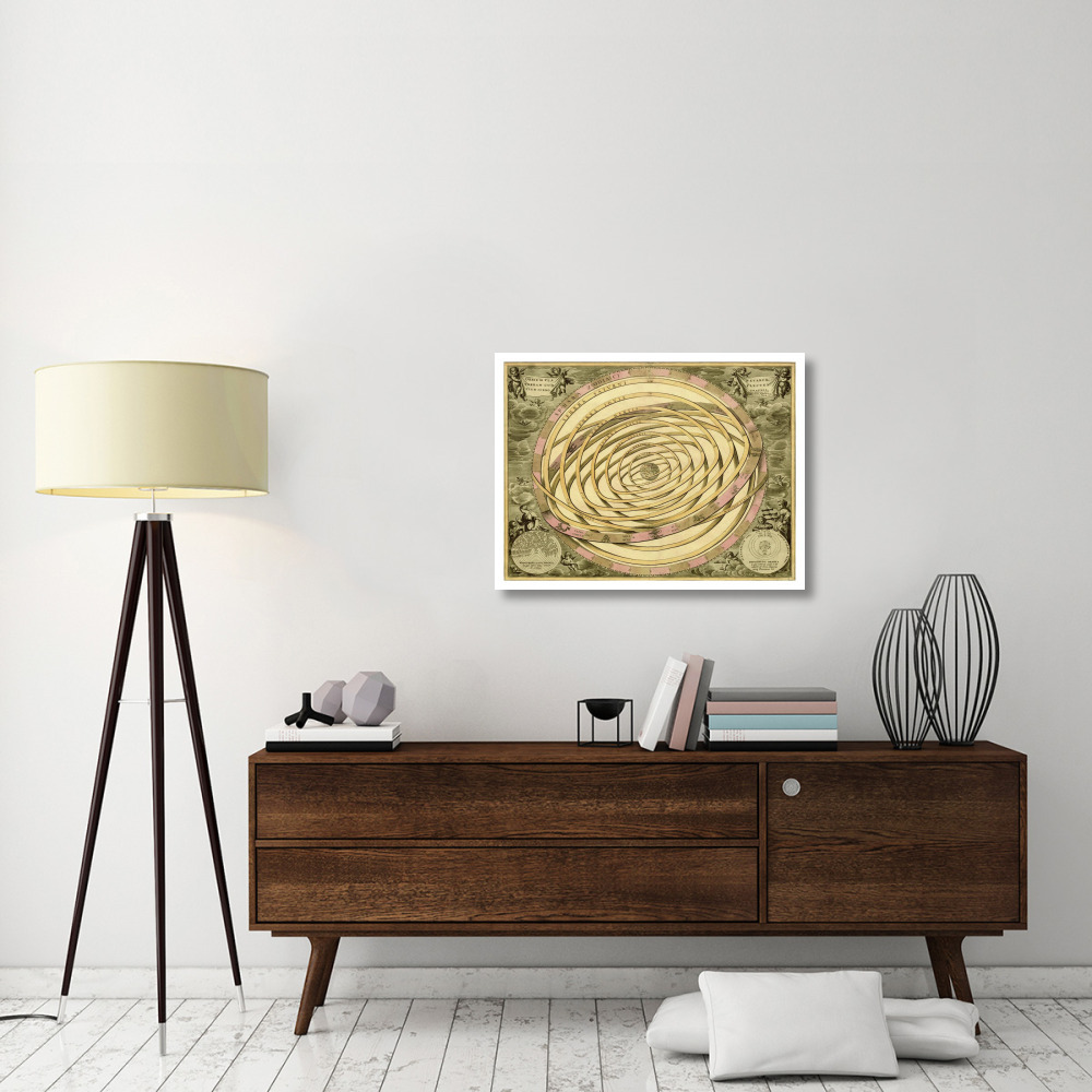 Maps of the Heavens Orbium Planenarum-Paper Art-34&quotx26"