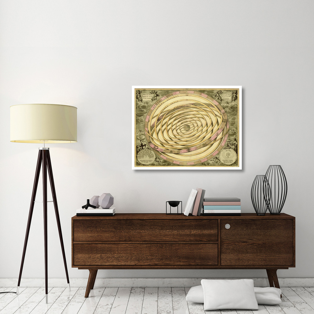 Maps of the Heavens Orbium Planenarum-Paper Art-42&quotx32"
