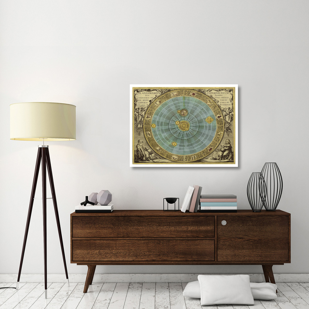 Maps of the Heavens Planisphaerium Copernicanum-Paper Art-42&quotx32"