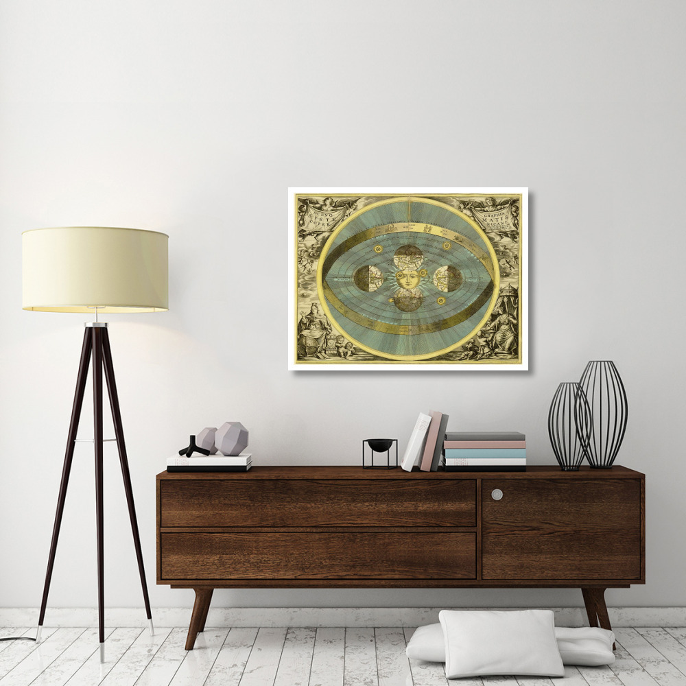 Maps of the Heavens Sceno Systematis Copernicani-Paper Art-42&quotx32"