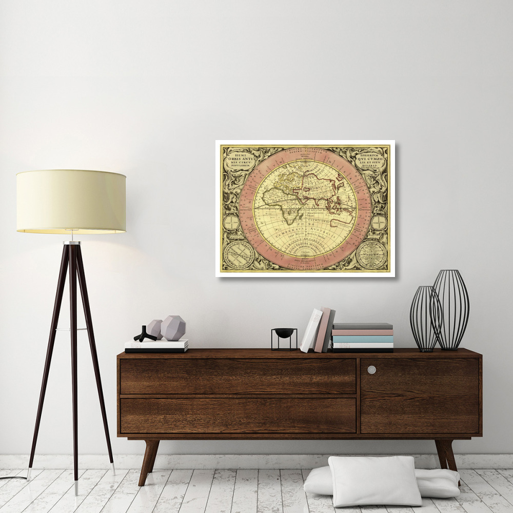 Maps of the Heavens Hemisphaerium Orbis Antiqui-Paper Art-42&quotx32"