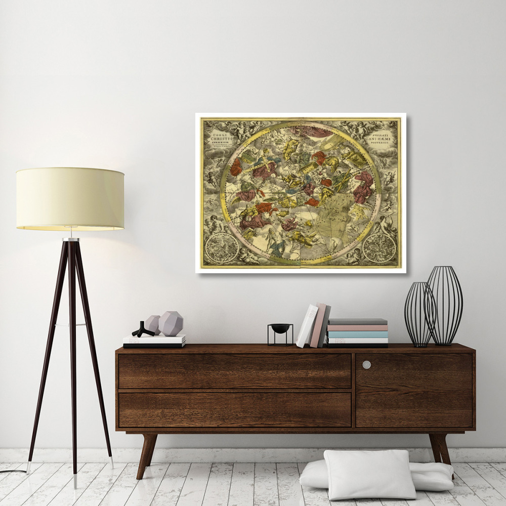 Maps of the Heavens Coelistellati Christianihaemi-Paper Art-50&quotx38"