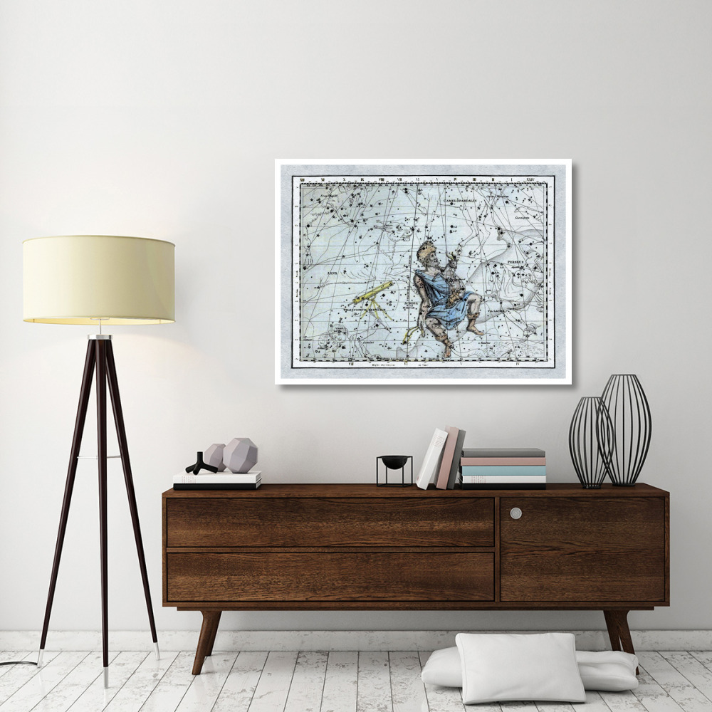 Maps of the Heavens Auriga the Charioteer-Paper Art-50&quotx38"