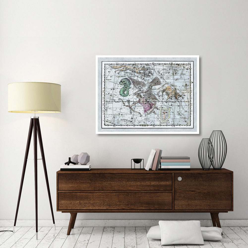 Maps of the Heavens Aquila - Jupiter's Eagle-Paper Art-50&quotx38"