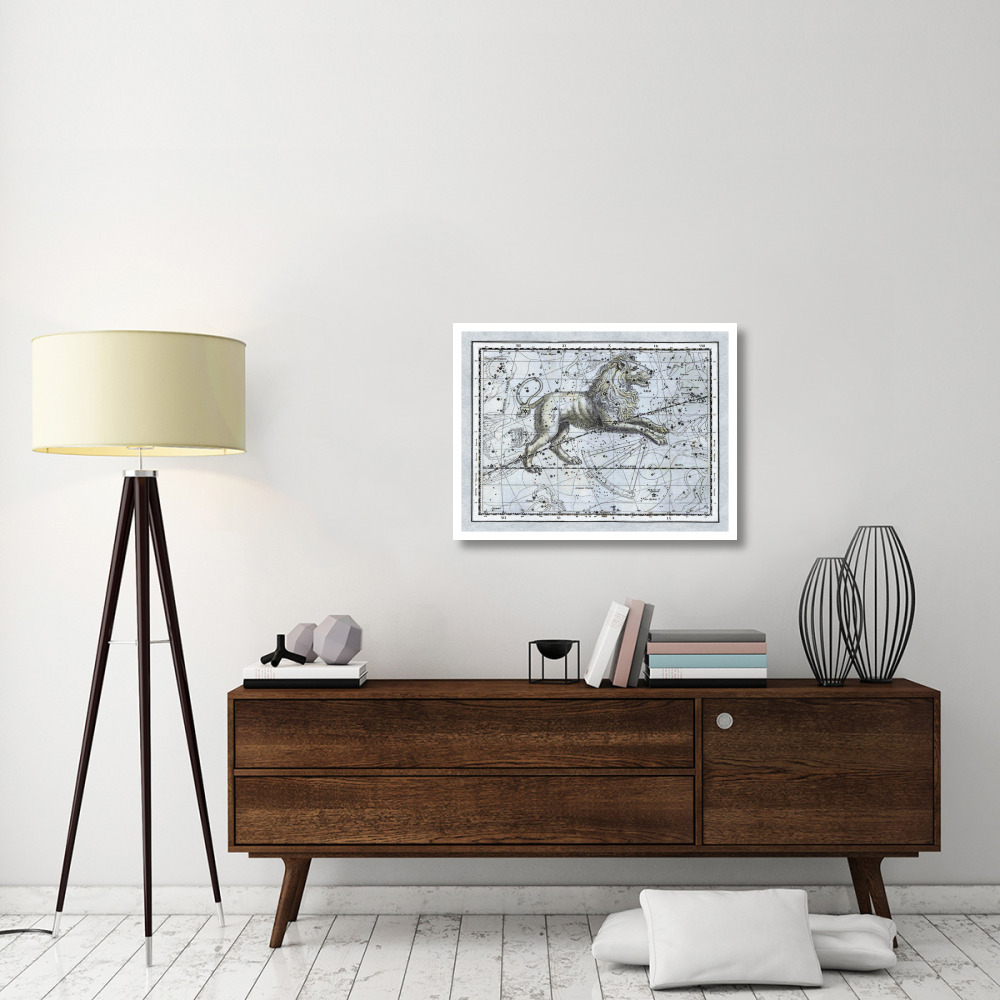 Maps of the Heavens Leo - The Nemean Lion-Paper Art-34&quotx26"