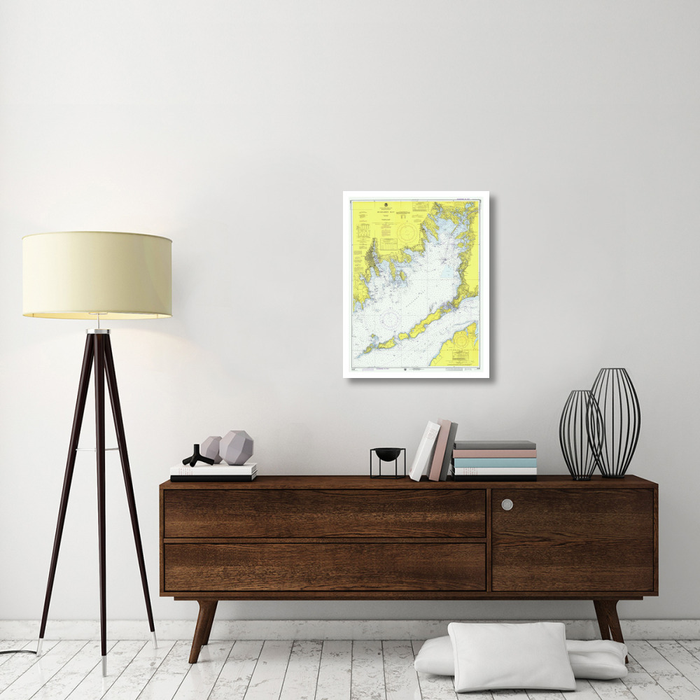 Nautical Chart - Buzzards Bay ca. 1974-Paper Art-25&quotx32"