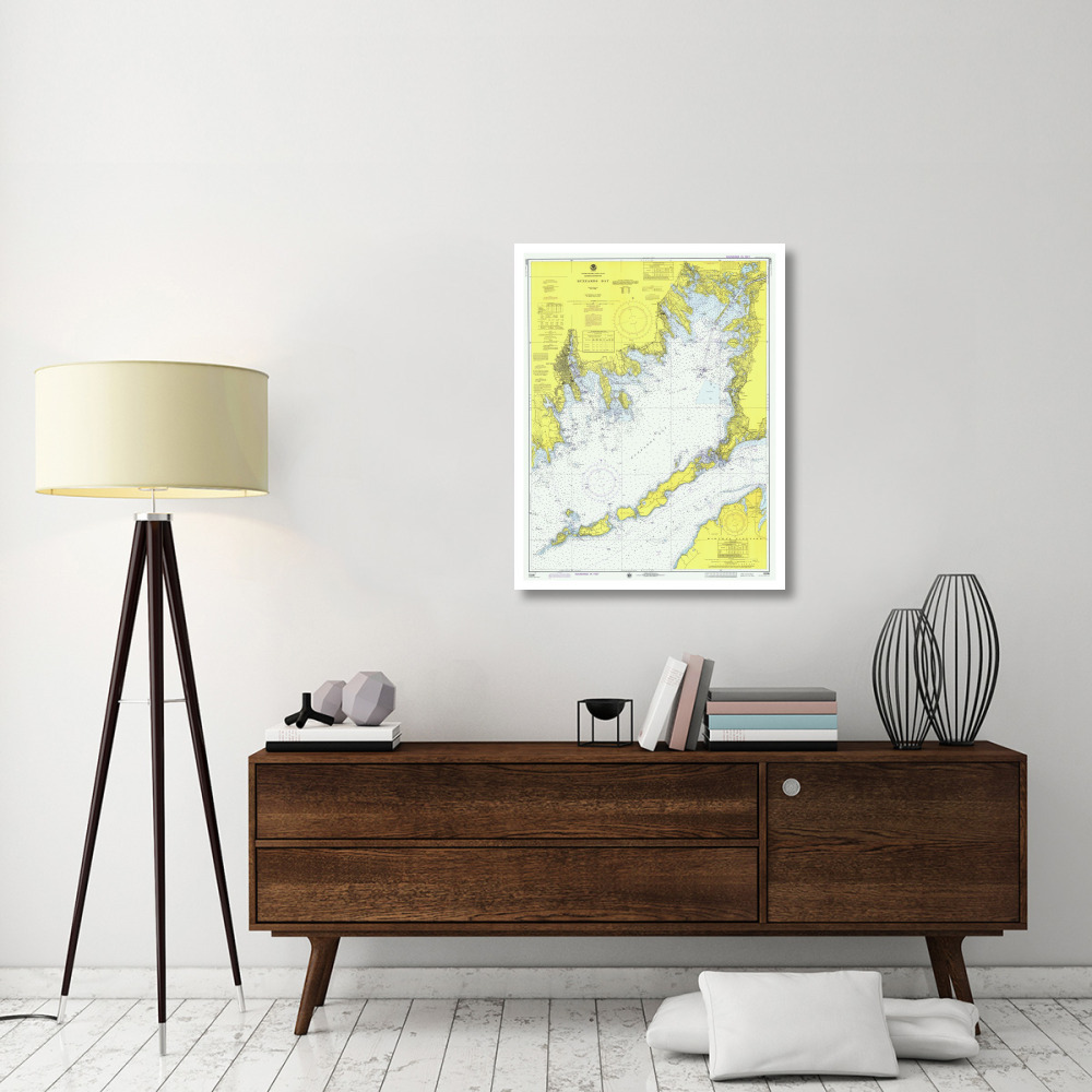 Nautical Chart - Buzzards Bay ca. 1974-Paper Art-30&quotx38"