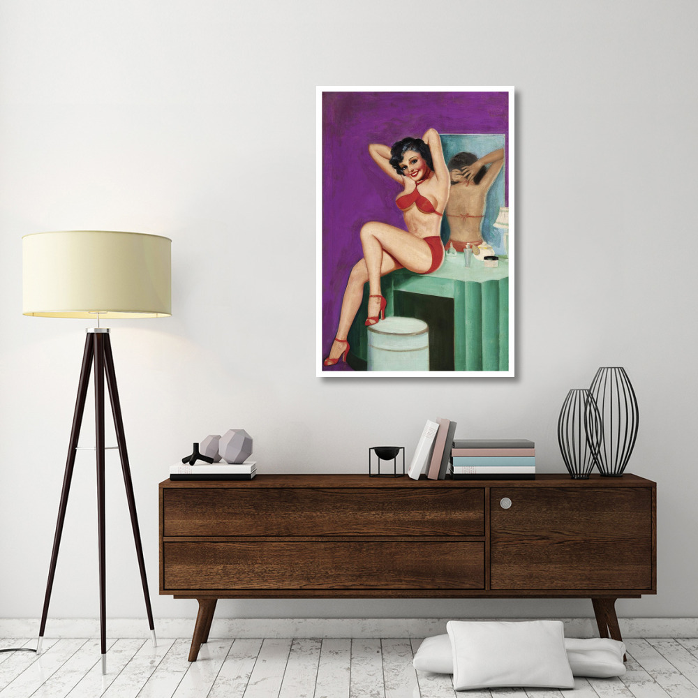 Mid-Century Pin-Ups - Bedtime Stories-Paper Art-34&quotx50"